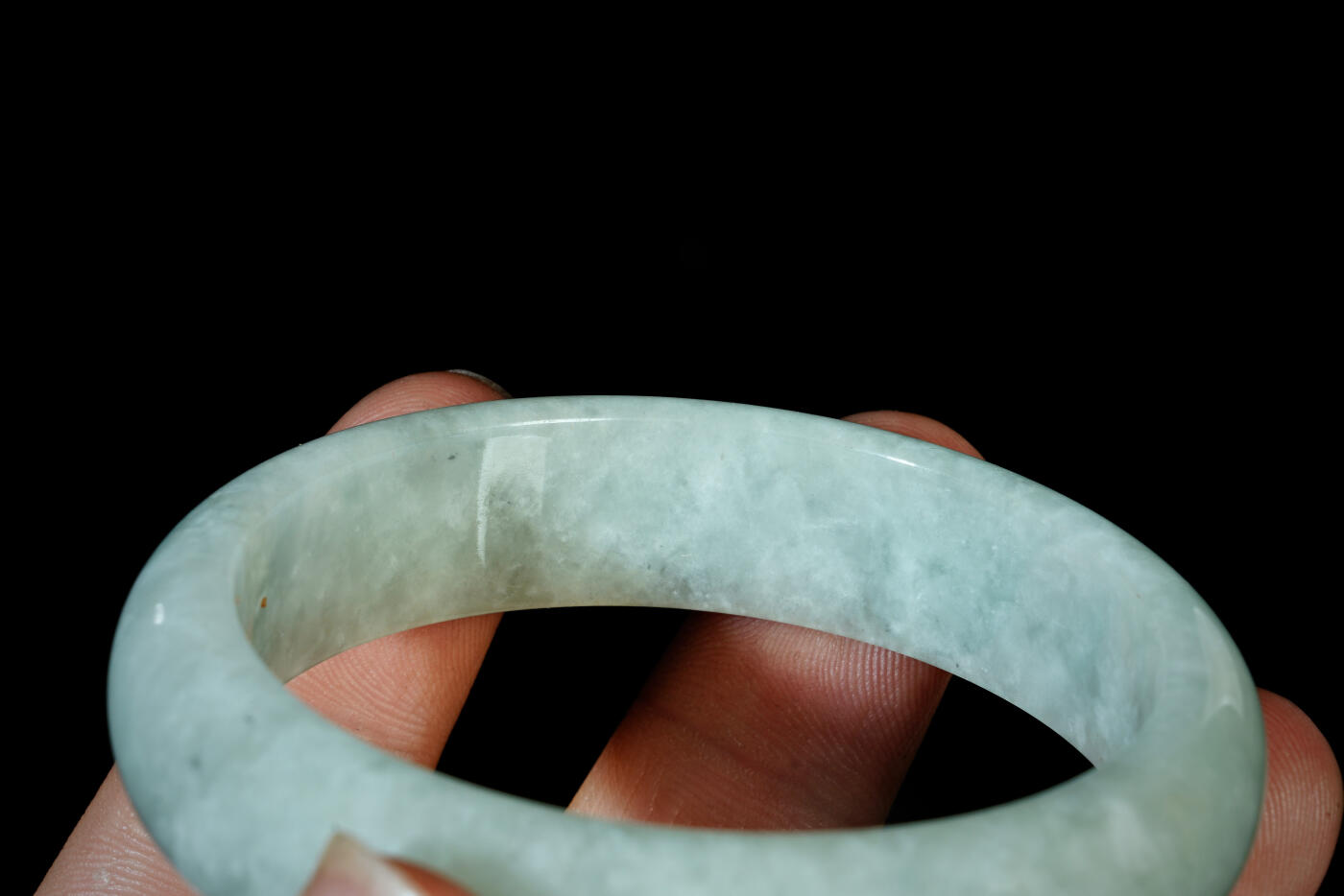 上海都达杂项专场三十一【全场包邮】  天然冰糯种翡翠手镯89-45