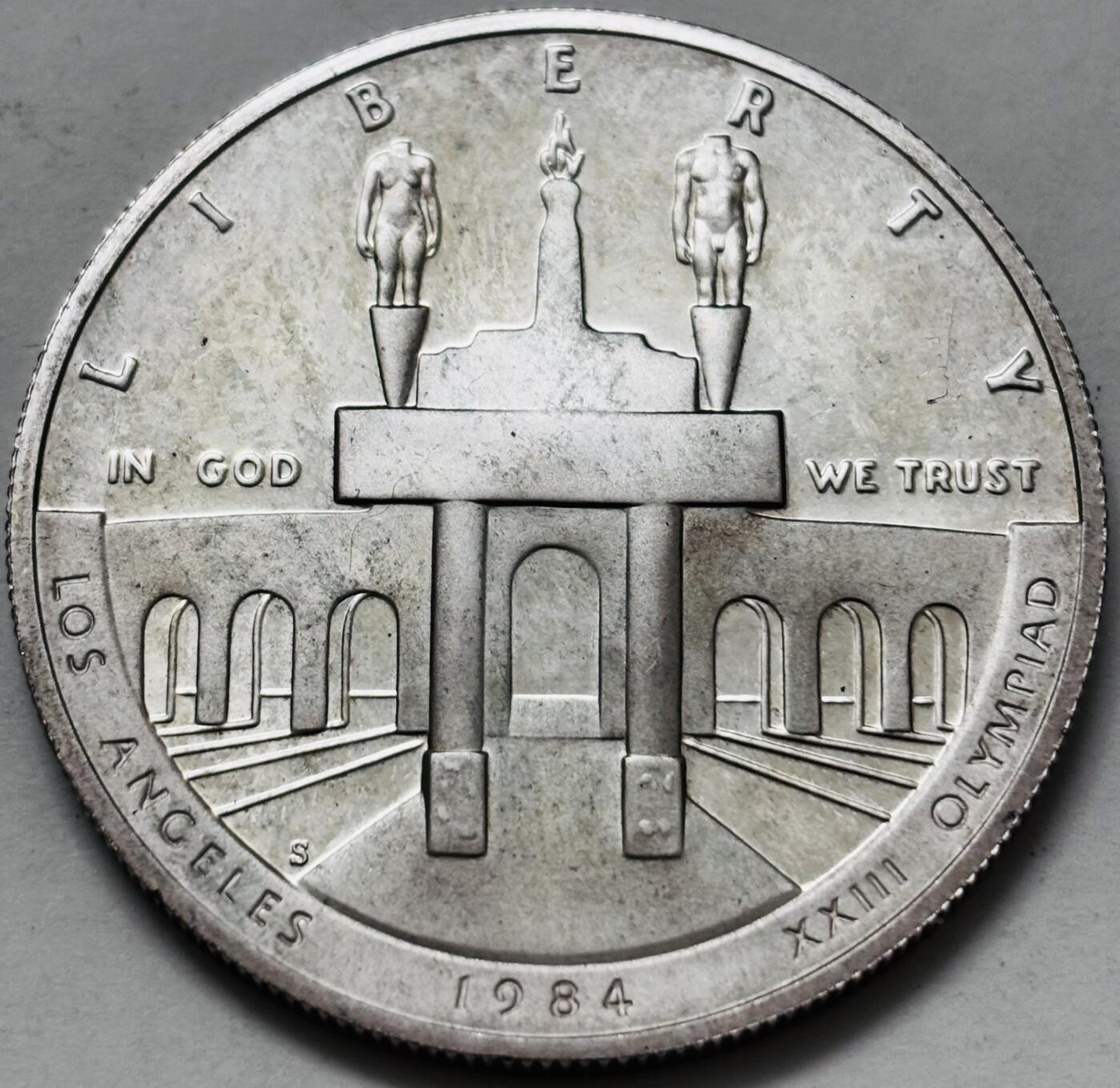 【金马踏春，泉马奔腾】2026 年新年贺岁场，（定于年初五接财神截拍）祝各位老板马到成功，马上有钱，愿岁岁平安喜乐顺遂 全新 1984 年美国奥林匹克学术讨论会一美元精制银币，26.7 克 900 银