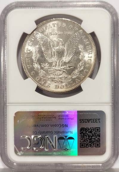 博洋堂世界钱币拍卖第162期（全场包邮） NGC MS65 美国1903 摩根 稀有年份版别 打制深俊 底板完美
