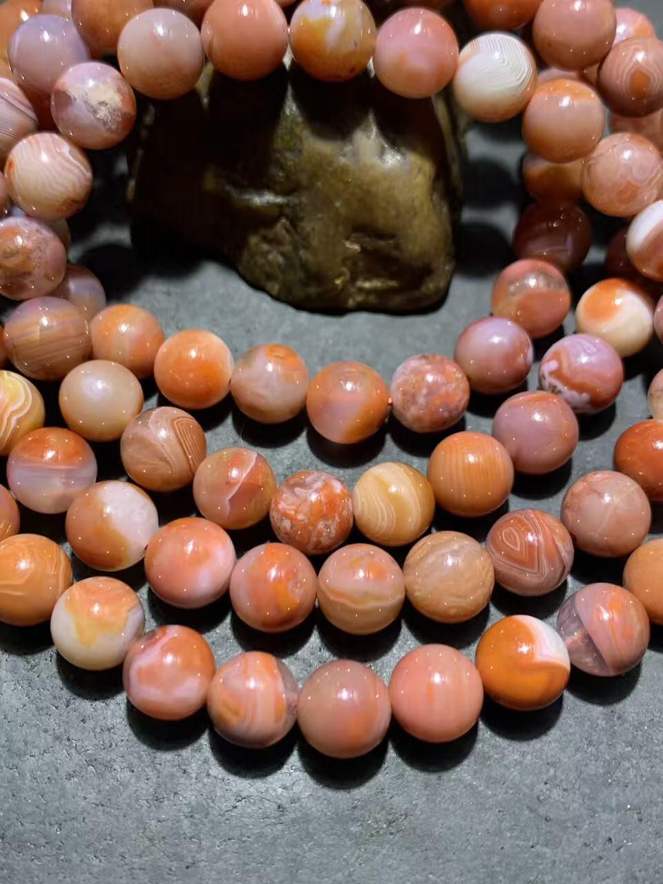 精美川料冰飘冻料南红玛瑙108手串一条