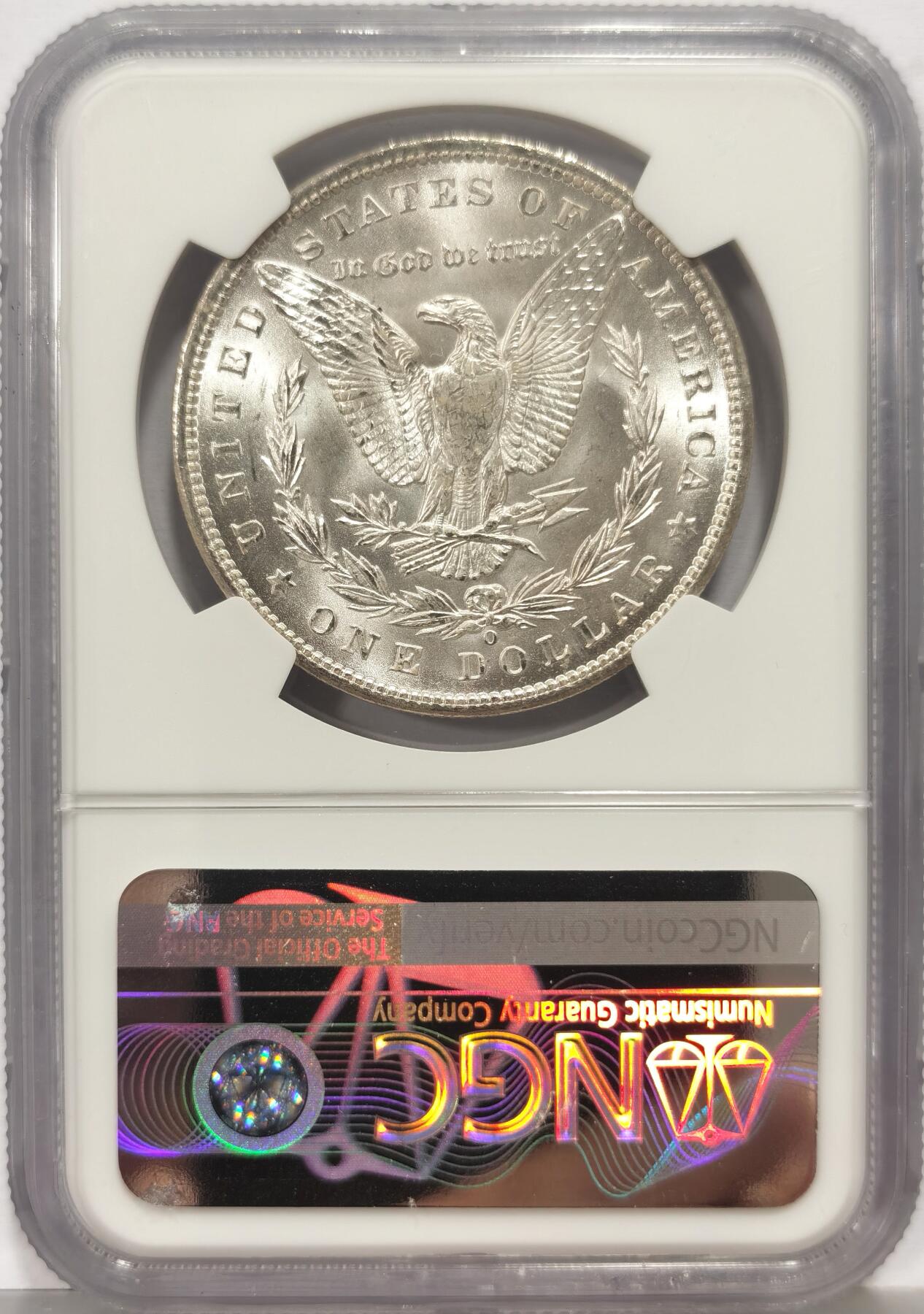 博洋堂蛇年收官专场暨第161期（全场包邮） NGC MS66 美国1898 O 摩根 转光犀利 底板完美