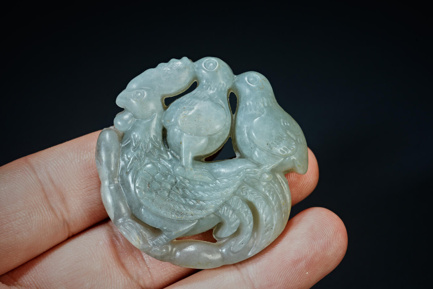 上海都达杂项专场三十一【全场包邮】  古玉连升三级挂件89-83