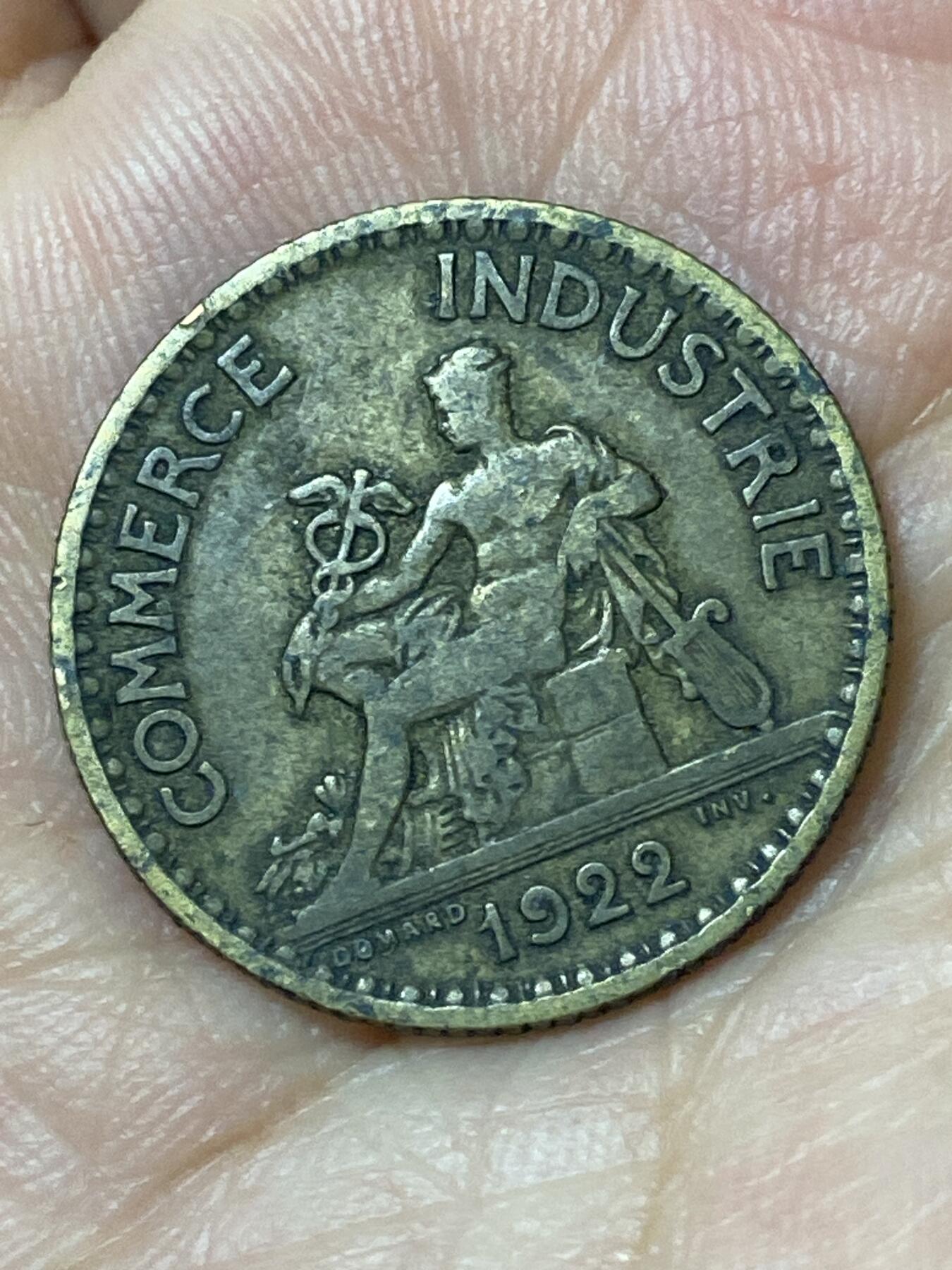 2026年第二十五场(总第一百九十四场）外国好品散币场(免佣金) 法兰西第三共和国1922年1法郎