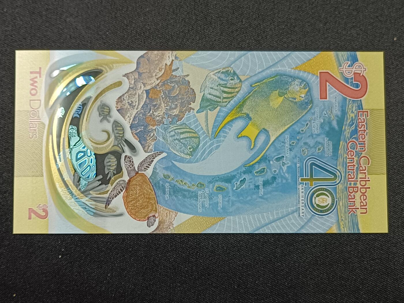 【游宝拍卖】丙午蛇马年第1期 东加勒比-2元【AA冠 全新UNC】