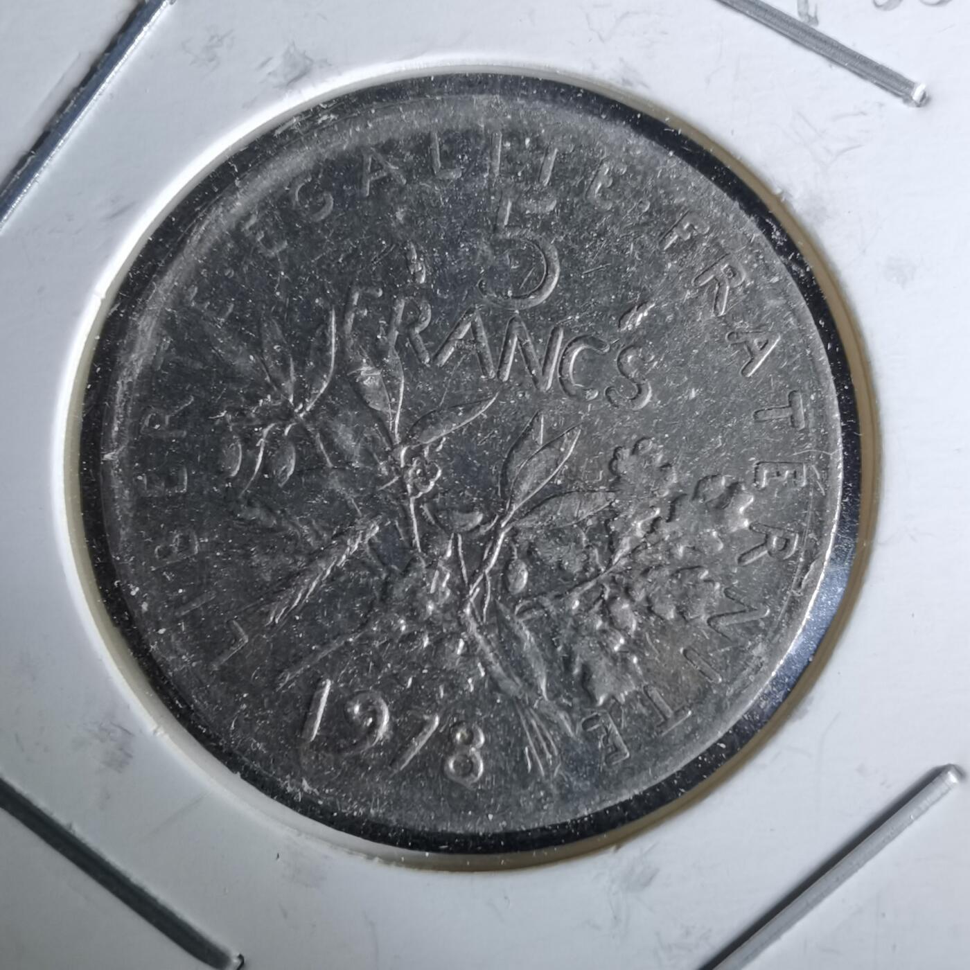 沼泽如烟--第993场 法国1978年5法郎