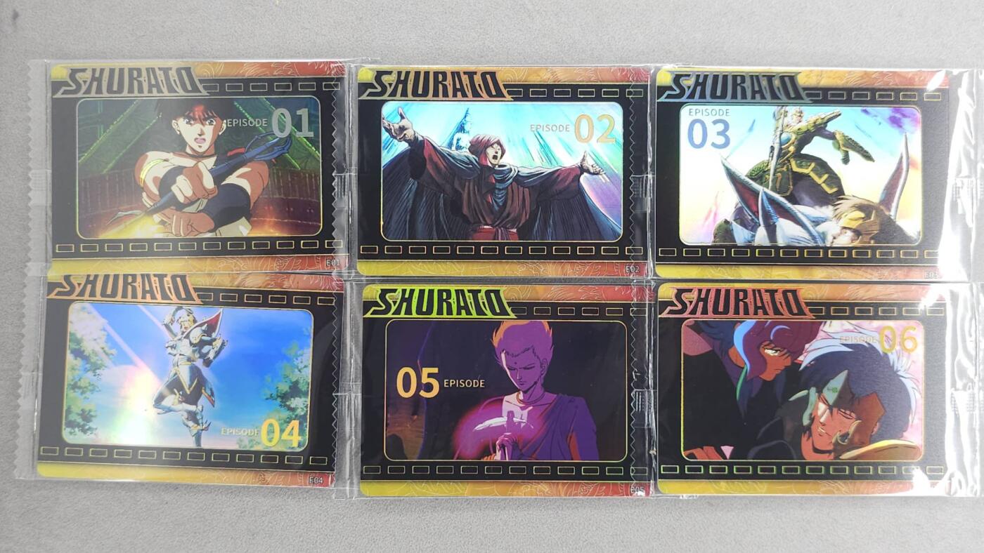 买就送PR！！龙虎卡牌-七六场（满200元包邮，无佣金，每周六结拍，欢迎送拍） 【原膜】彩闪6张全 可可瑞听天空战记 剧情卡E01-06一套