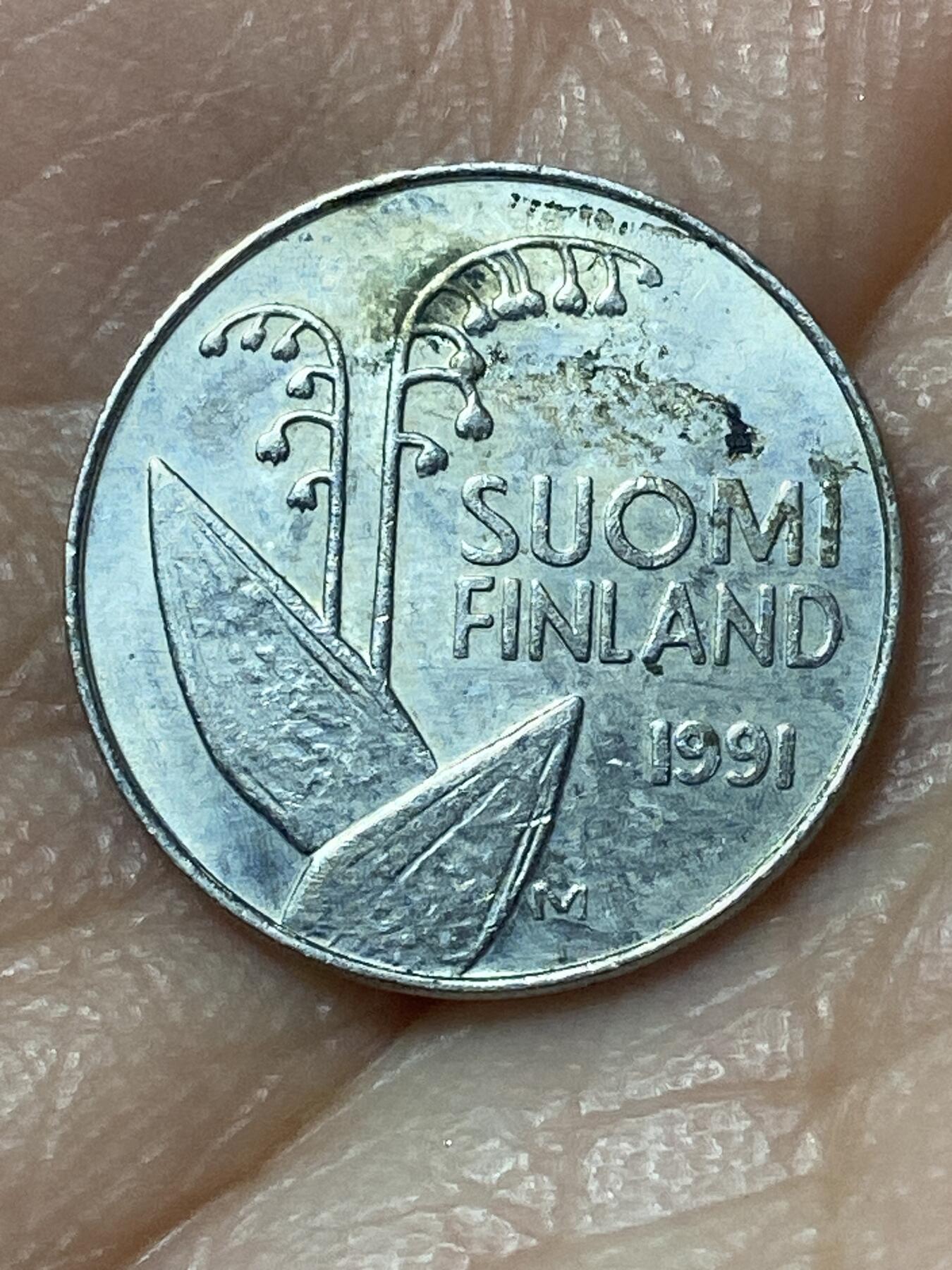 2026年第二十四场(总第一百九十三场）外国好品散币场(免佣金) 芬兰🇫🇮1991年10盆尼(M标)