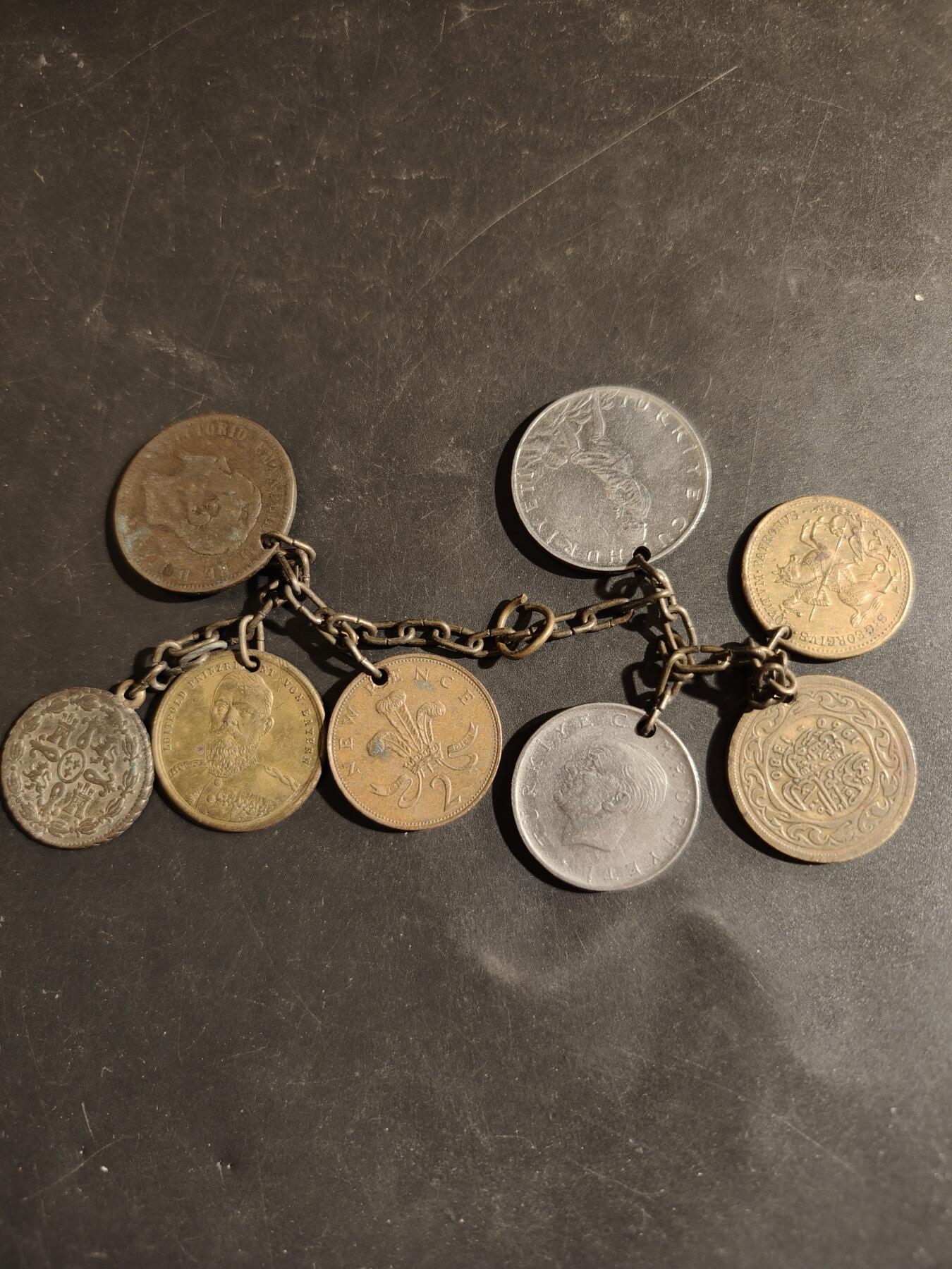 老王徽章第182期 英国、奥斯曼、意大利、德国等铜币串一组