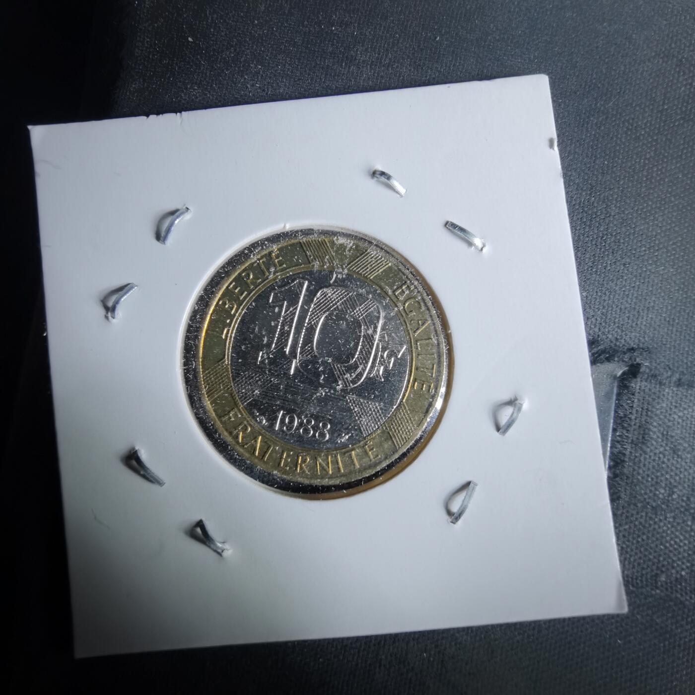 沼泽如烟--第993场 法国1988年10法郎