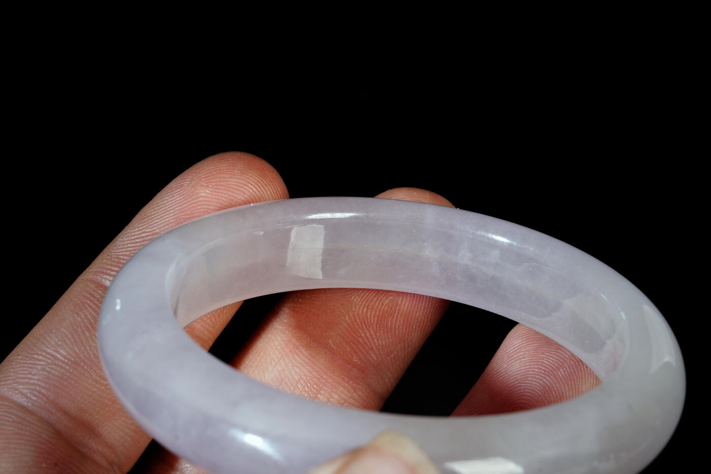 上海都达杂项专场三十一【全场包邮】  天然 冰种翡翠手镯89-43