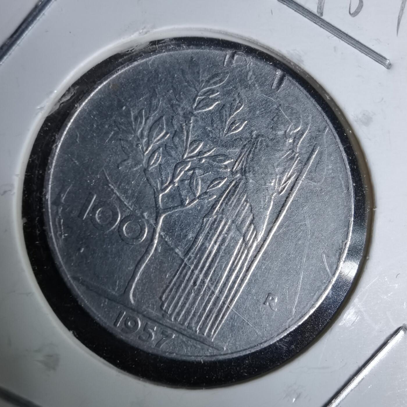 沼泽如烟--第993场 意大利1957年100里拉