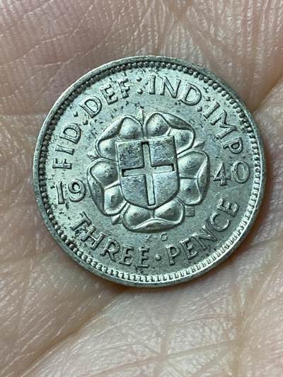 2026年第二十五场(总第一百九十四场）外国好品散币场(免佣金) - 英国🇬🇧1940年3便士银币(乔治六世第一版，500银)