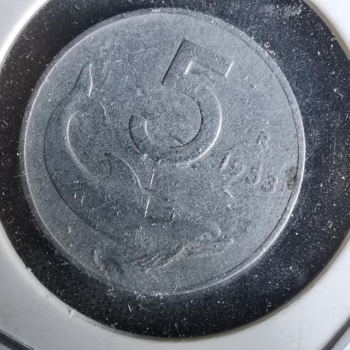 沼泽如烟--第993场 意大利1953年5里拉