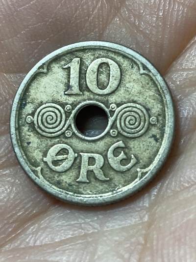 2026年第二十四场(总第一百九十三场）外国好品散币场(免佣金) - 丹麦🇩🇰1924年10欧尔(克里斯蒂安十世第四版，HCN; GJ版首发年)