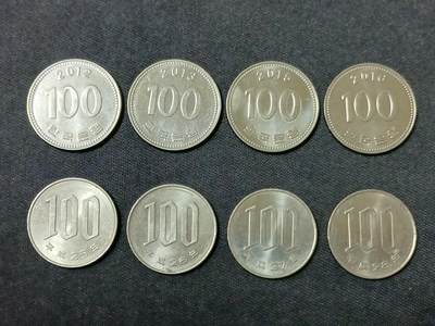 【游宝拍卖】丙午蛇马年第1期 - 100韩元+100日元 8枚