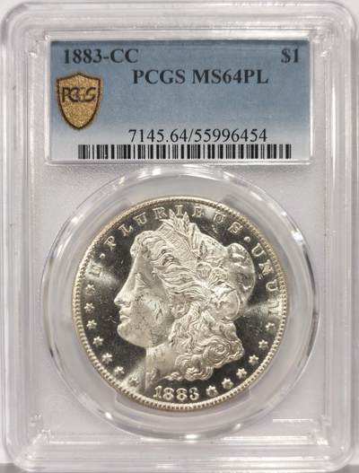 博洋堂蛇年收官专场暨第161期（全场包邮） - PCGS MS64PL 美国1883 CC 摩根 相当稀有的卡森厂类镜面 高分稀有版别 银霜感扑面 一枚毕业