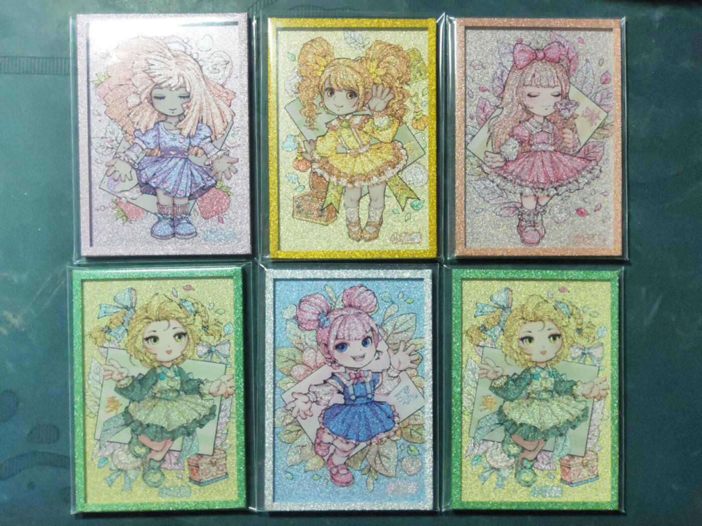 周四第100期阳大大卡牌拍卖第100期（持续收拍品，周六晚上九点截拍，进群福利早知道） 小花瓣艺术文创 色纸6张 有一张重复