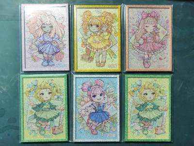 周四第100期阳大大卡牌拍卖第100期（持续收拍品，周六晚上九点截拍，进群福利早知道） - 小花瓣艺术文创 色纸6张 有一张重复