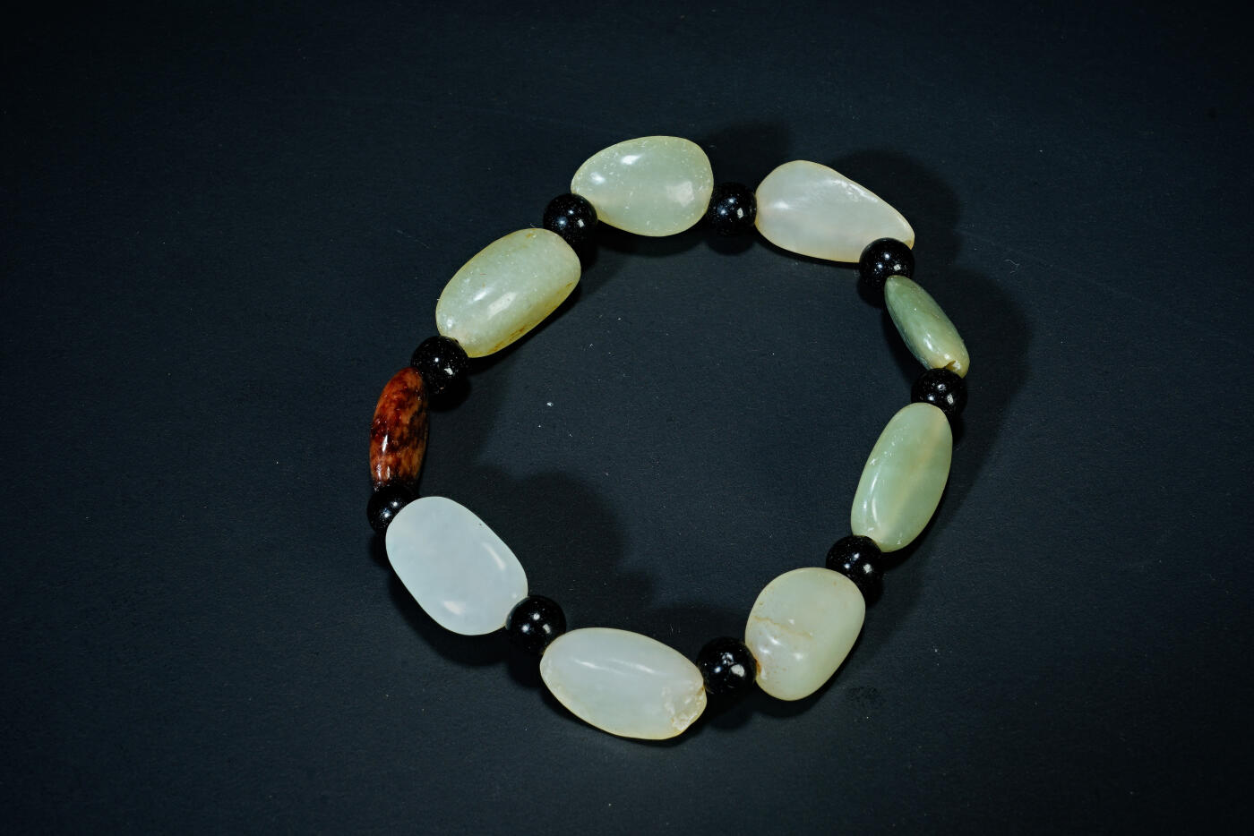 上海都达杂项专场三十一【全场包邮】  天然和田玉籽料手串89-87