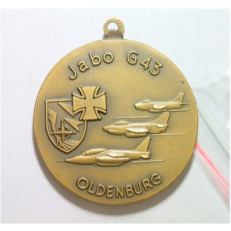 德国奥尔登堡阿尔法战斗机+铁十字 高浮雕精制大铜章 40MM