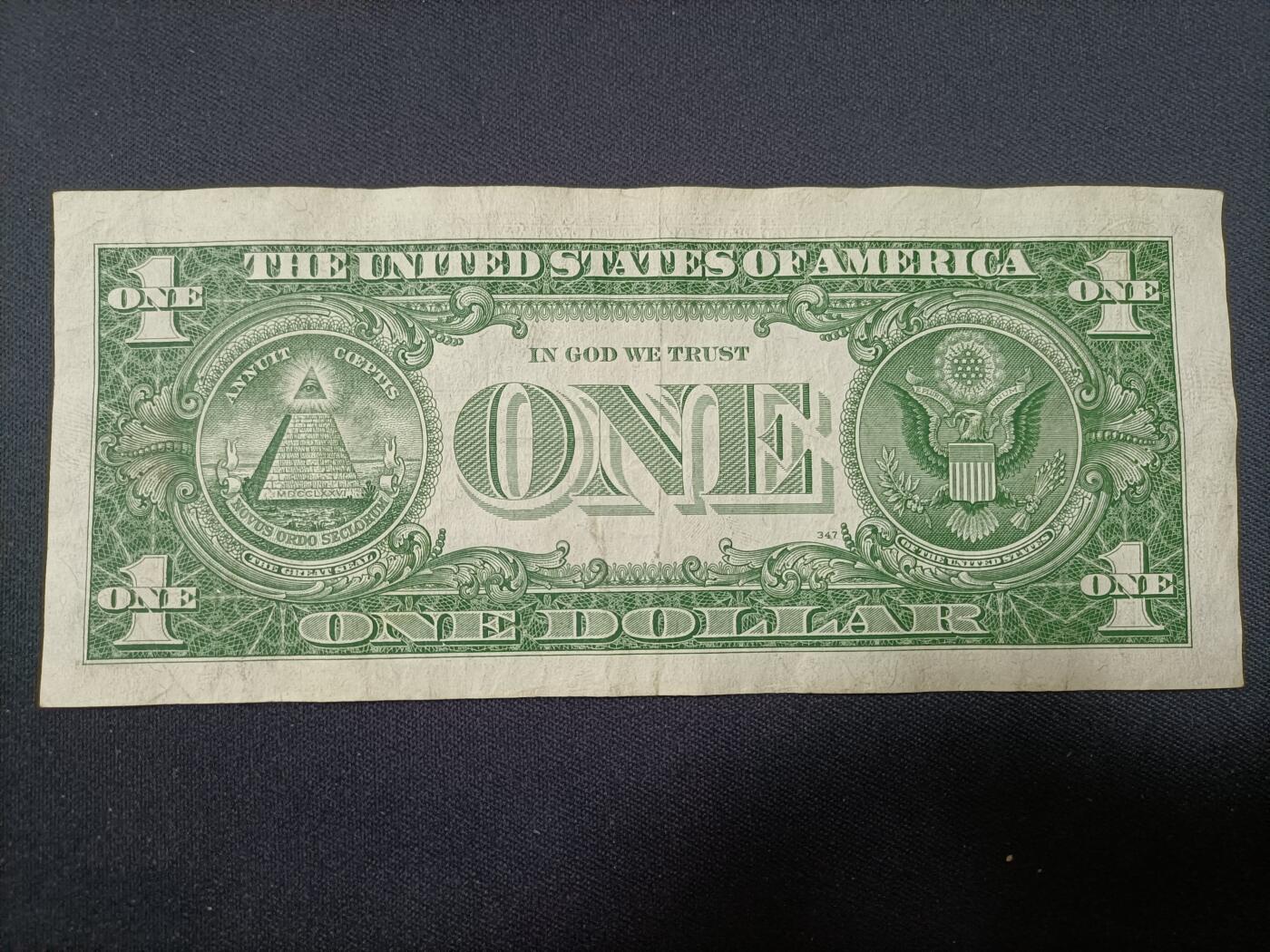 【游宝拍卖】丙午蛇马年第1期 美国-1美元【1957A 蓝库印版 银元券 流通品相】