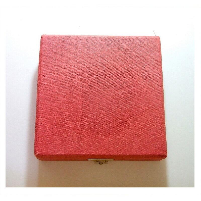 【艺术】法国艺术大章1805年 拿破仑亚历山大一世弗朗茨高浮雕精制超大铜章 带原盒 70MM 153克