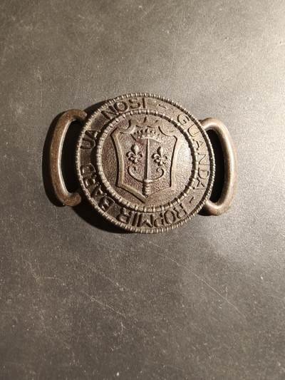 老王徽章第182期 - 法国童子军腰带扣