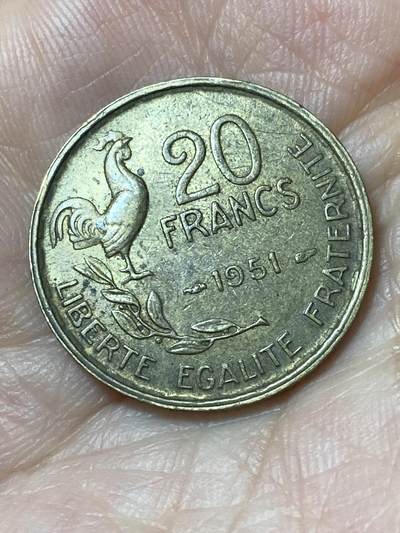 2026年第二十五场(总第一百九十四场）外国好品散币场(免佣金) - 法兰西第四共和国1951年20法郎