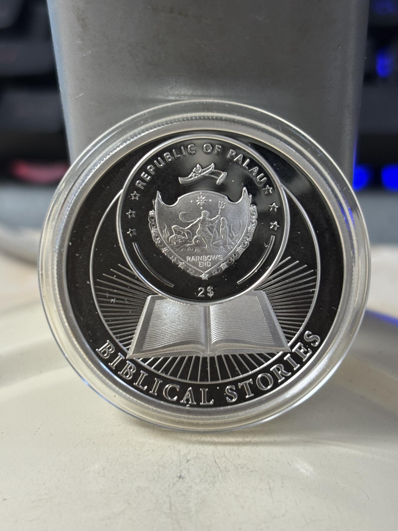 第191期拍卖 帕劳2012年故事系列诞生半盎司彩色纪念银币，925银，发行1000枚