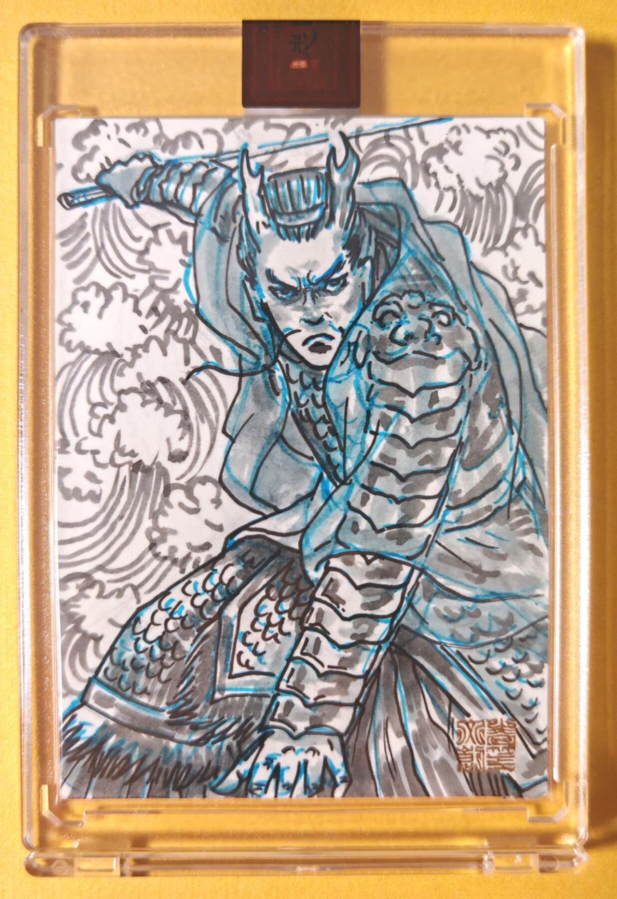 趣卡卡拍No.26期（新年场，马年大吉）（无佣金免手续费，分享成交有奖） 【手绘卡原卡，官封卡砖】青笺绘 手绘原卡 西游师徒之小白龙