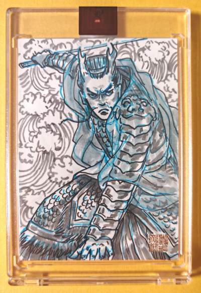 趣卡卡拍No.26期（新年场，马年大吉）（无佣金免手续费，分享成交有奖） - 【手绘卡原卡，官封卡砖】青笺绘 手绘原卡 西游师徒之小白龙