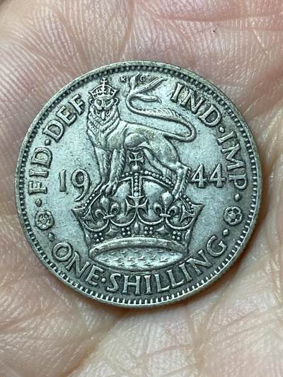 2026年第二十五场(总第一百九十四场）外国好品散币场(免佣金) - 英国🇬🇧1944年1先令银币(乔治六世第一版，英格兰站狮版，500银)