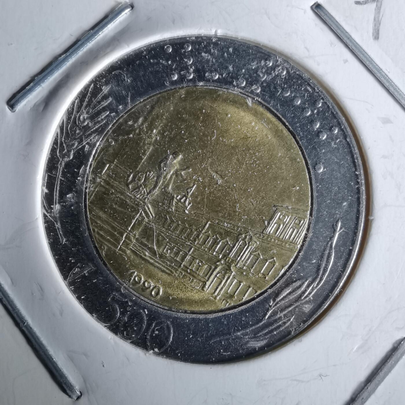 沼泽如烟--第993场 意大利1990年500里拉