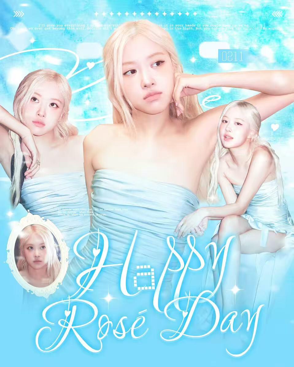 零元拍：BLACKPINK主唱ROSÉ亲签ROSIE 아이돌 카드 “偶像卡”，🇰🇷带回，完美无瑕，愿年年的玫瑰，都为你盛放，朴彩英29岁生日快乐：尺寸：27.8×27.8CM