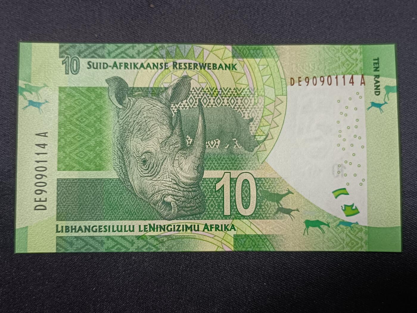 【游宝拍卖】丙午蛇马年第1期 南非-10兰特【曼德拉版 全新UNC 】