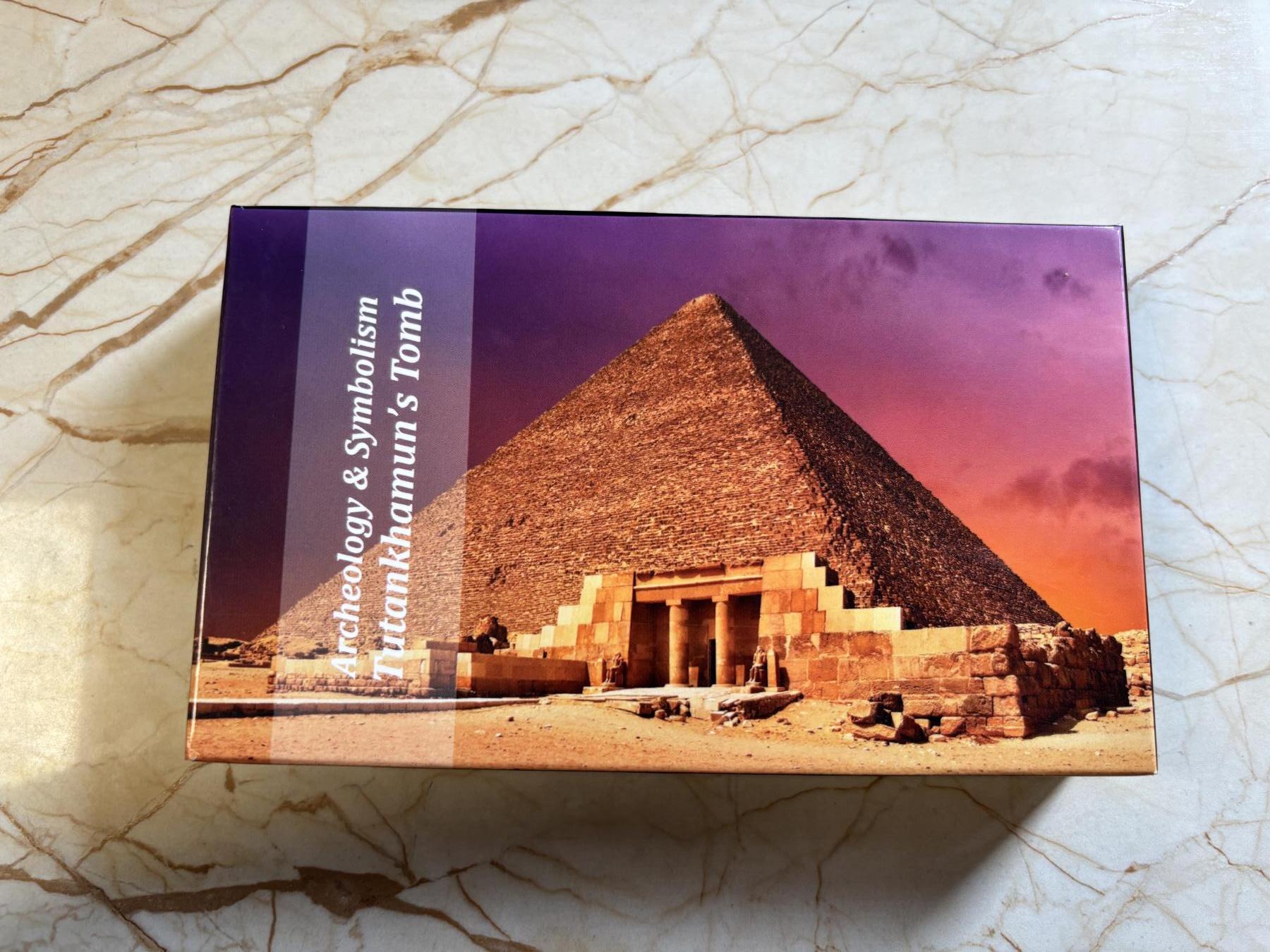 第191期拍卖 库克2022年考古系列图坦卡蒙墓3盎司仿古彩色银币，999银，发行99枚