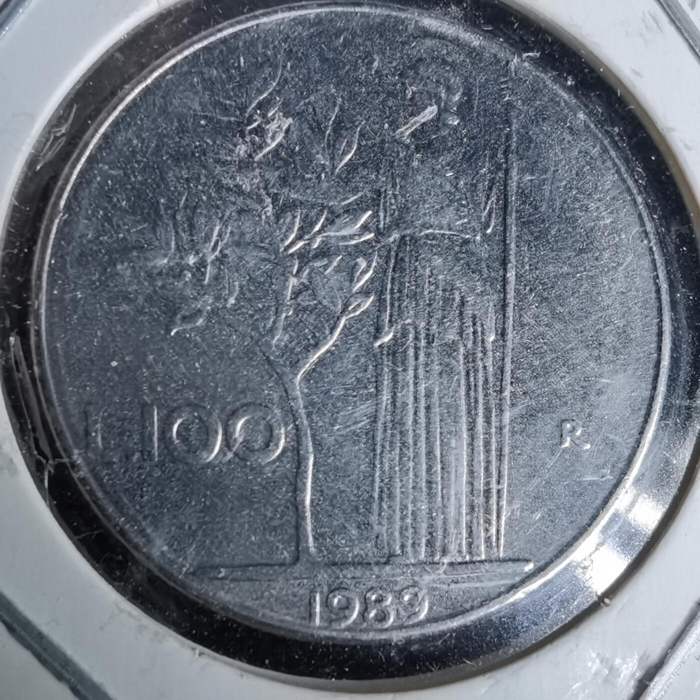 沼泽如烟--第993场 意大利1989年100里拉