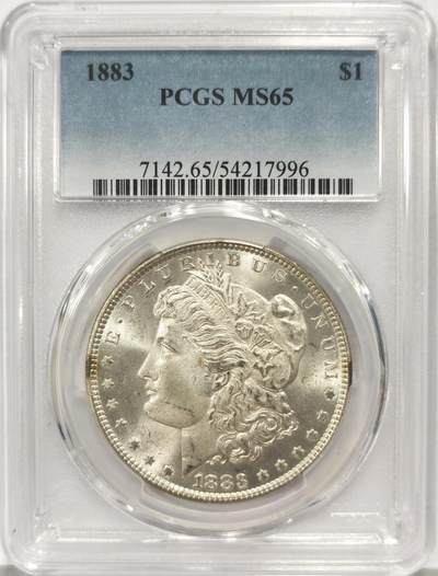 博洋堂蛇年收官专场暨第161期（全场包邮） - PCGS MS65 美国1883 摩根 麦稀奇首见高分稀有品种 打制深俊 转光犀利 不可多得的藏品