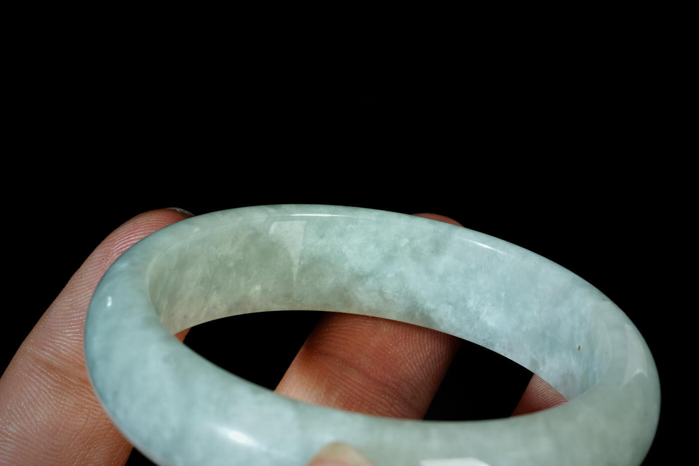 上海都达杂项专场三十一【全场包邮】  天然冰糯种翡翠手镯89-45