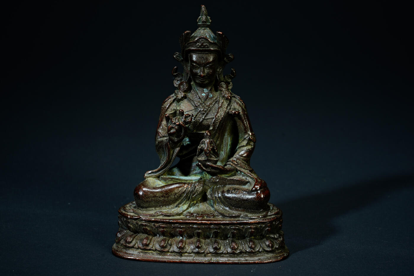 上海都达杂项专场三十一【全场包邮】  尼泊尔铜莲花生大士造像89-59