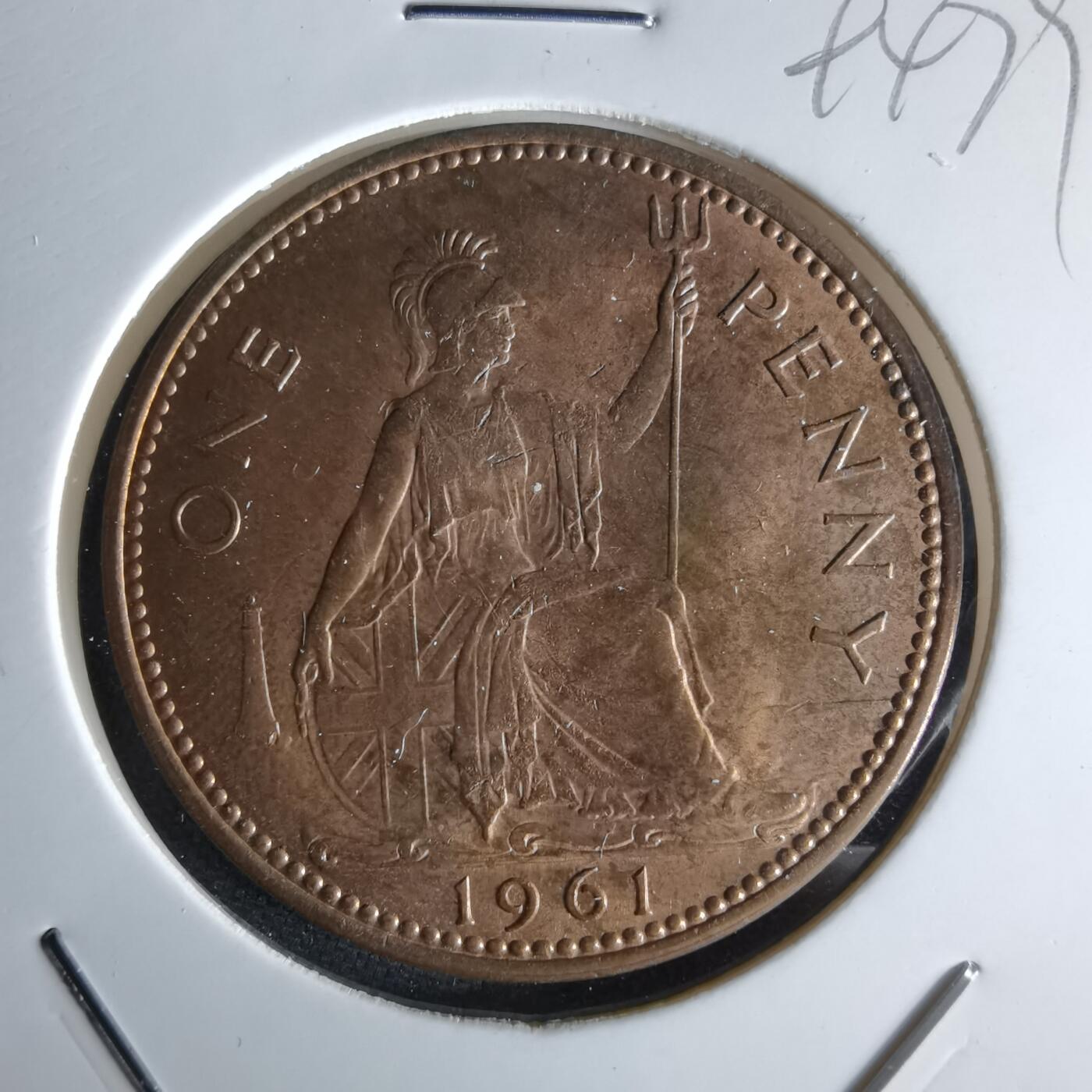 沼泽如烟--第994场 英国1961年1便士