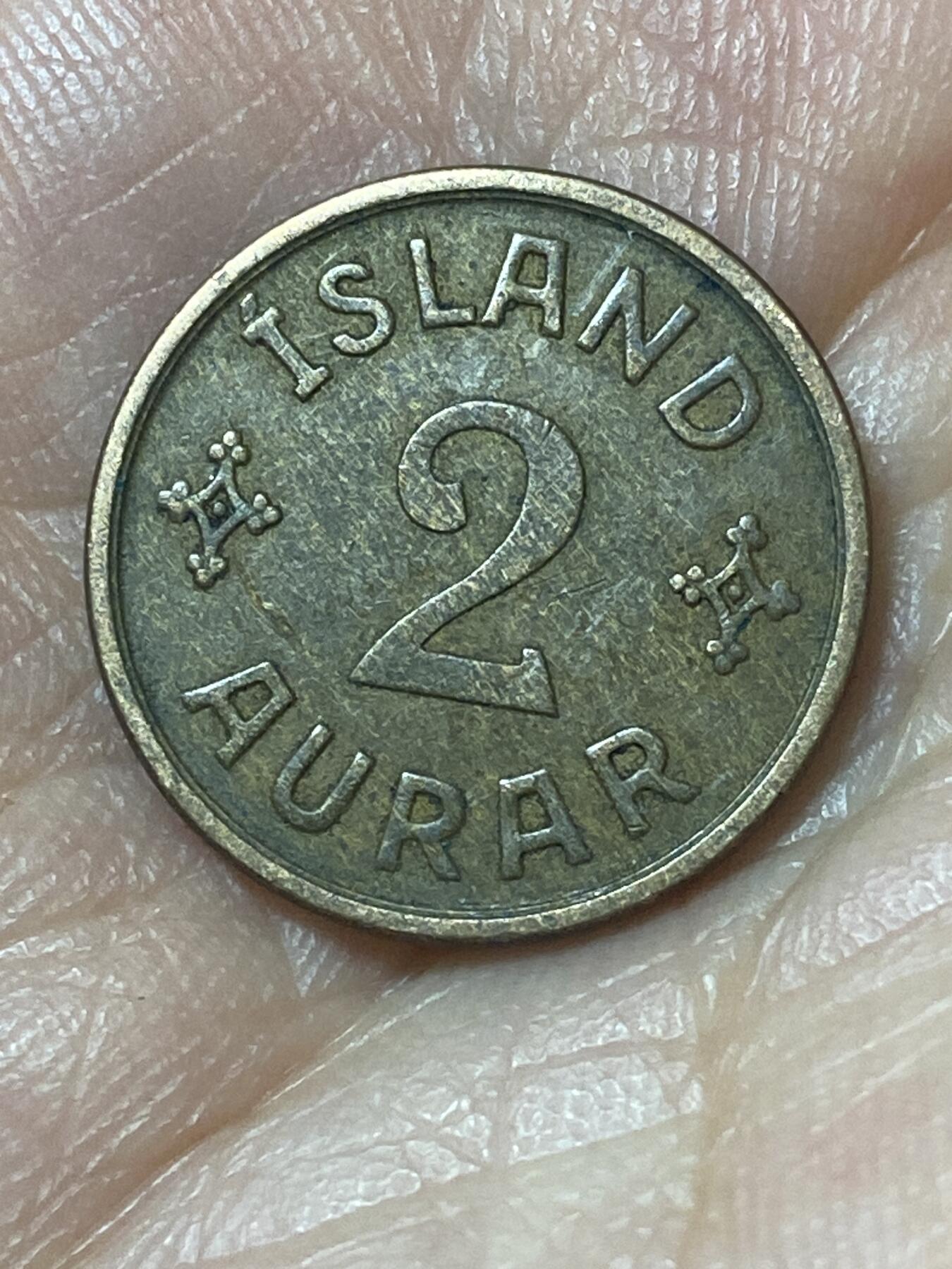 2026年第二十四场(总第一百九十三场）外国好品散币场(免佣金) 丹属冰岛王国🇮🇸1940年2奥拉(克里斯蒂安十世第一版，N; GJ版)