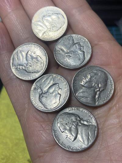 2026年第二十四场(总第一百九十三场）外国好品散币场(免佣金) - 美国🇺🇸5分6枚：1964年75年83年95年99年