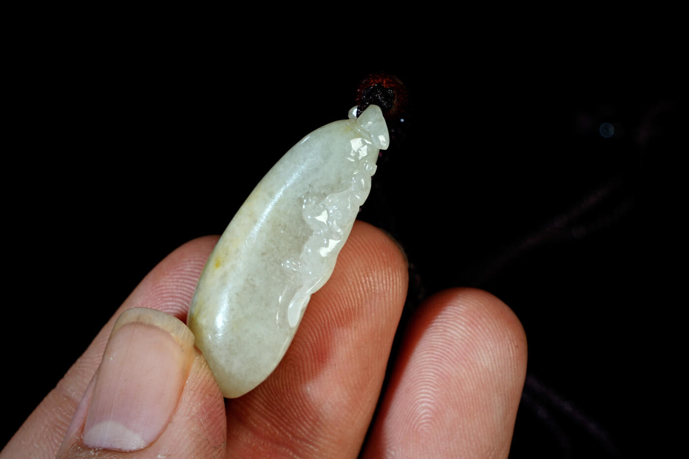 上海都达杂项专场三十一【全场包邮】  天然和田玉精雕《福瓜》挂件89-106