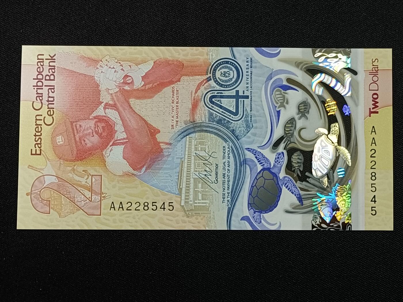 【游宝拍卖】丙午蛇马年第1期 东加勒比-2元【AA冠 全新UNC】