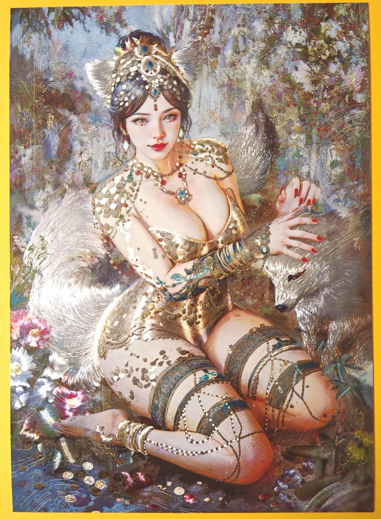 趣卡卡拍No.26期（新年场，马年大吉）（无佣金免手续费，分享成交有奖） 【限编 A4粗闪】焱卡文化 刷子 妖姬传 玉兔精 A4粗闪