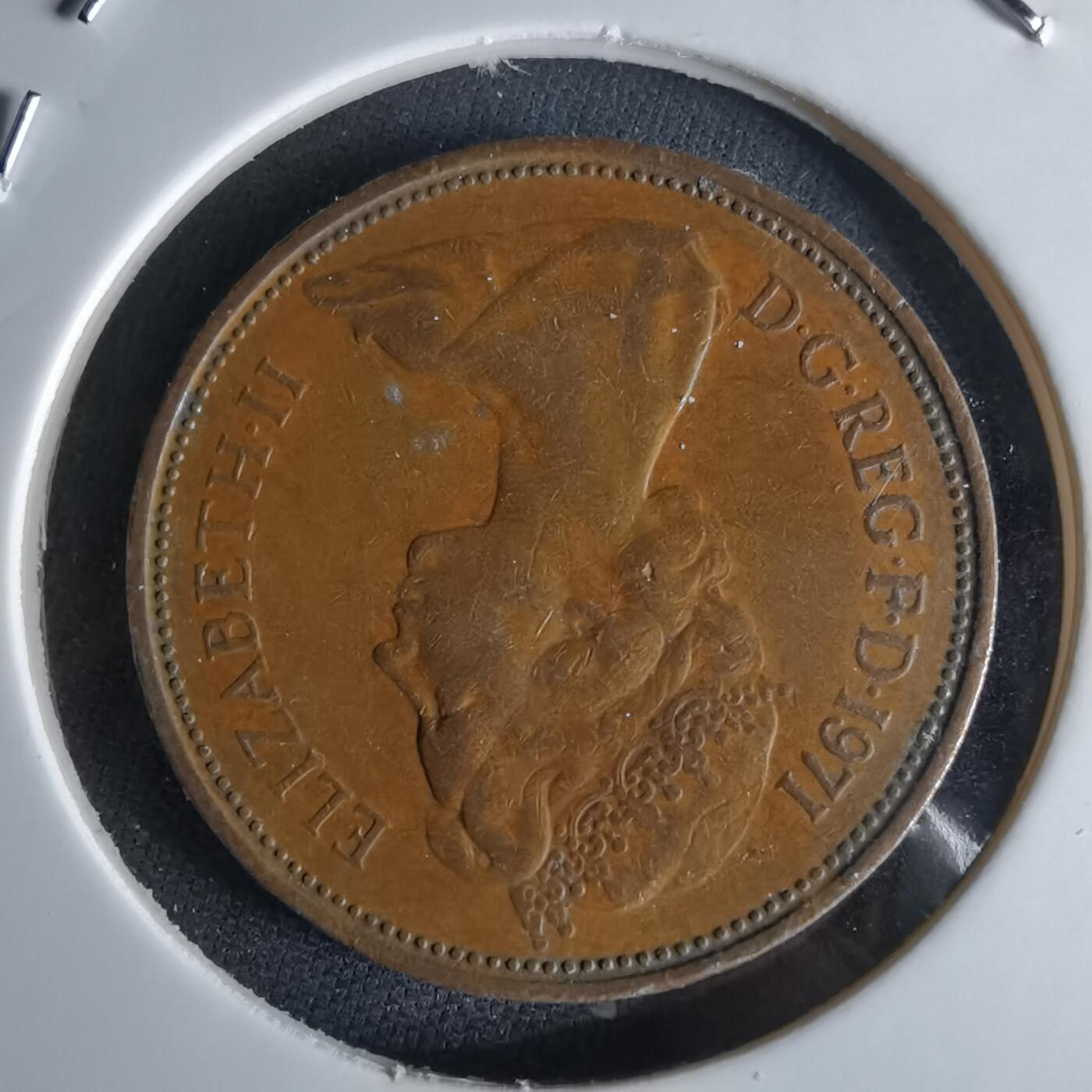 沼泽如烟--第994场 英国1971年2便士