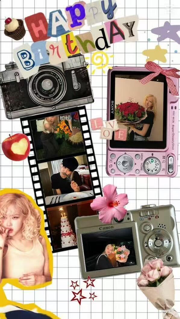 零元拍：BLACKPINK主唱ROSÉ亲签ROSIE 아이돌 카드 “偶像卡”，🇰🇷带回，完美无瑕，愿年年的玫瑰，都为你盛放，朴彩英29岁生日快乐：尺寸：27.8×27.8CM