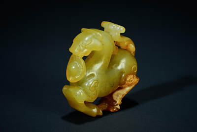 上海都达杂项专场三十一【全场包邮】  - 古玉马上如意手把件89-81