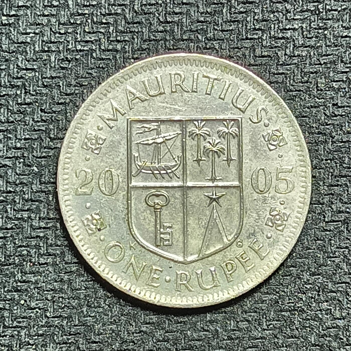 逸泉钱币2026年B组世界各国纪念币硬币第十一场1616-1886 1624毛里求斯1卢比